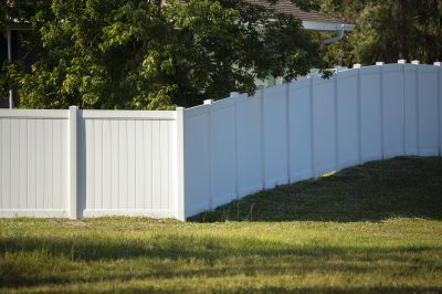 White Fence Installation